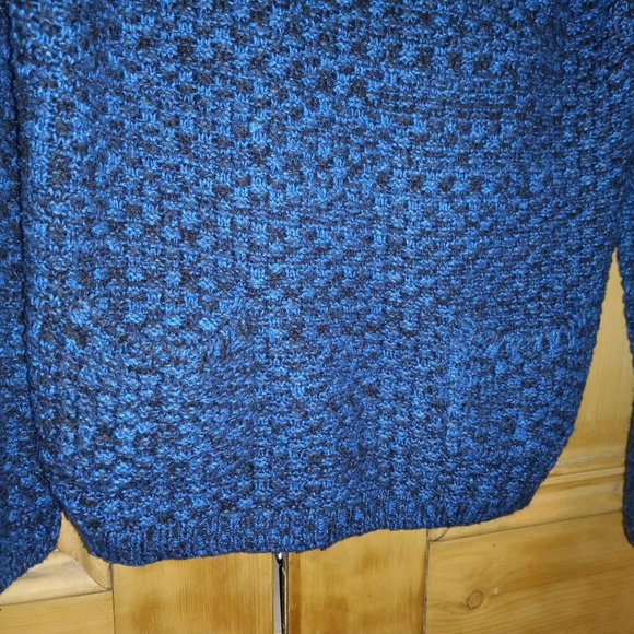 Maurices Royal Blue & Black Knit Sweater W/Pockets Size L (T-332) - Picture 5 of 10